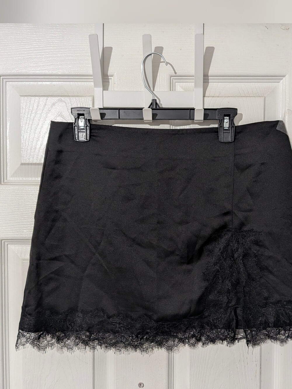Commense Lace Trim Slit Mini Skirt - Picture 10 of 15